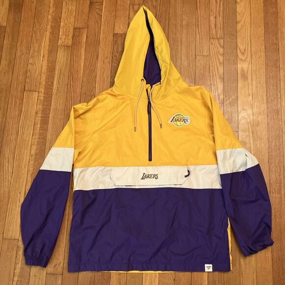 Fanatics Other - Los Angeles Lakers Windbreaker Pullover Hooded 1/2 Zip Size L